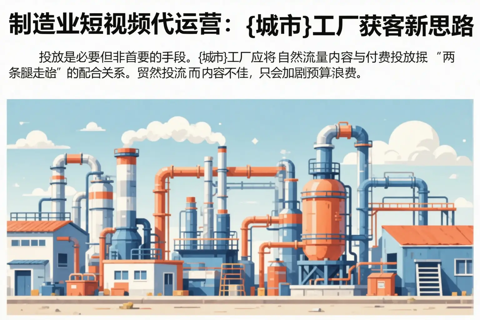 制造业短视频代运营:呼图壁工厂获客新思路